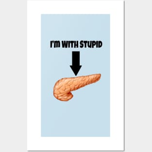 I'm With Stupid - Pancreas Posters and Art